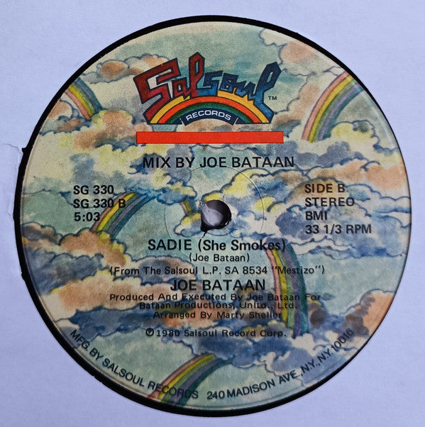 Joe Bataan : Sadie (She Smokes) (12", Single)