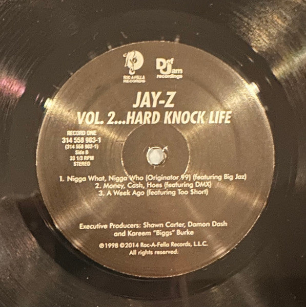 Jay-Z : Vol. 2... Hard Knock Life (2xLP, RE, Gat)