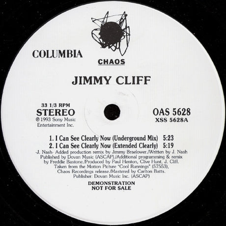 Jimmy Cliff : I Can See Clearly Now (12", Promo)