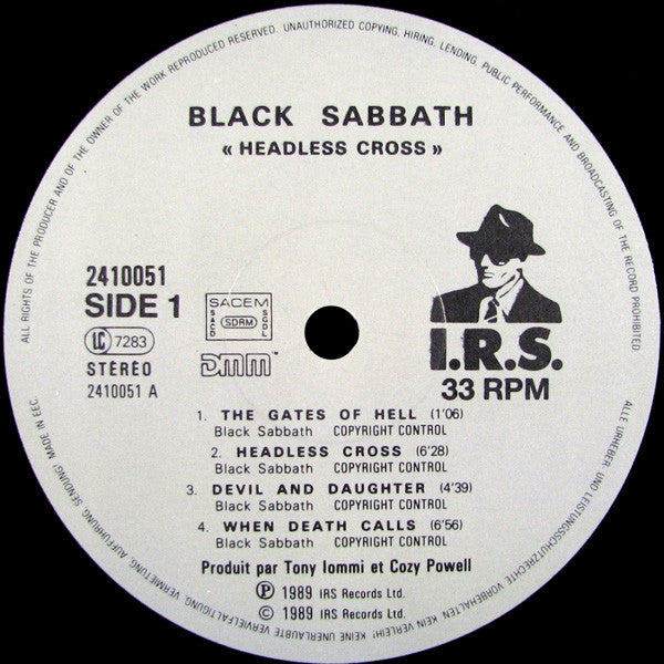 Black Sabbath : Headless Cross (LP, Album, DMM)