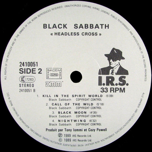 Black Sabbath : Headless Cross (LP, Album, DMM)