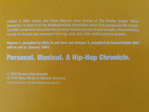 Roots Manuva : Yellow Submarine (12", S/Sided, Single, Ltd)