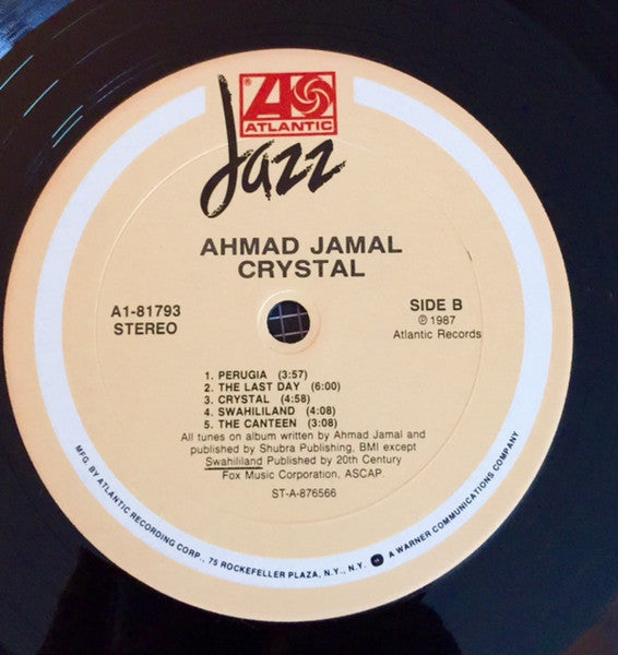 Ahmad Jamal : Crystal (LP, Album, Club)