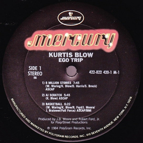 Kurtis Blow : Ego Trip (LP, Album, Dev)