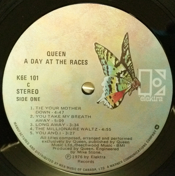 Queen : A Day At The Races (LP, Album, RP, Gat)