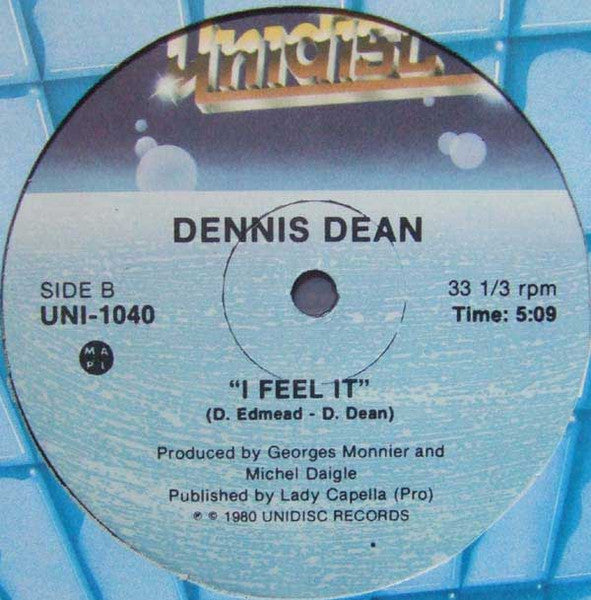 Dennis Dean : Lady Change / I Feel It (12")