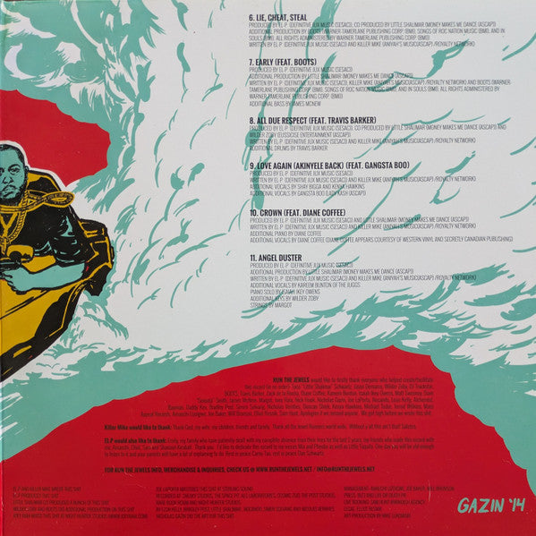 Run The Jewels : Run The Jewels 2 (2xLP, Album, S/Edition, Tea)