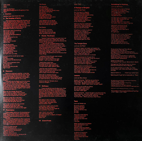 Rush : 2112 (LP, Album, RE, Gat)