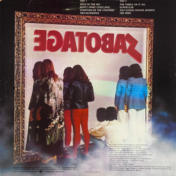Black Sabbath : Sabotage (LP, Album)