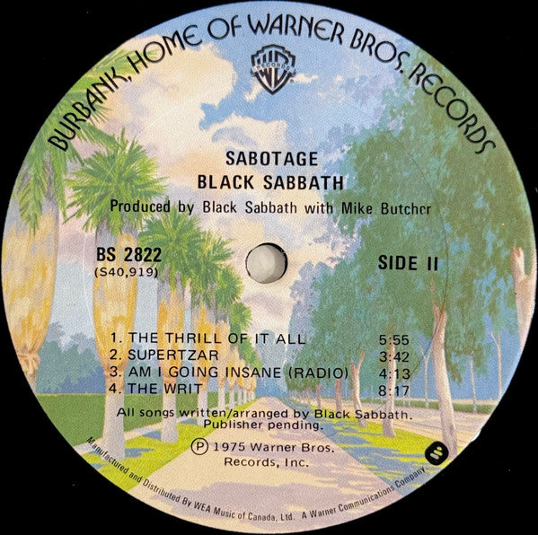 Black Sabbath : Sabotage (LP, Album)