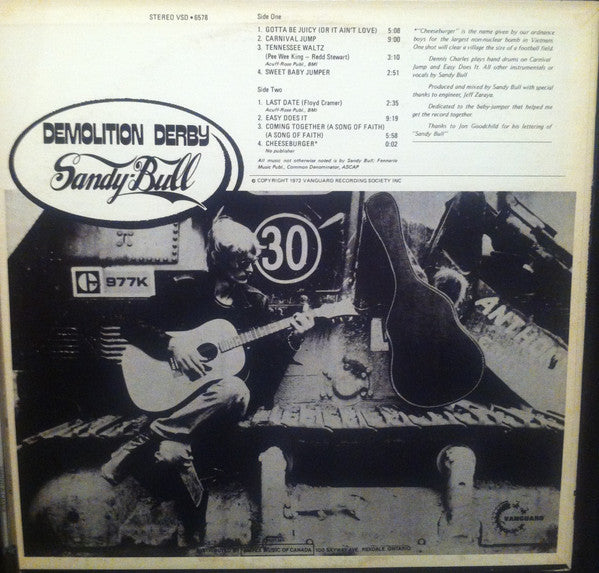 Sandy Bull : Demolition Derby (LP, Album)