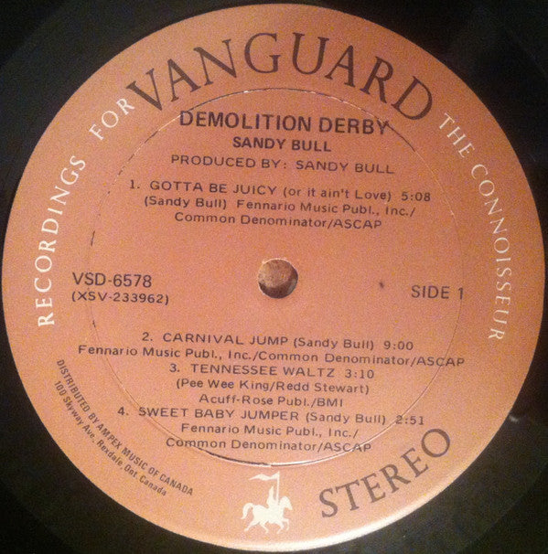 Sandy Bull : Demolition Derby (LP, Album)