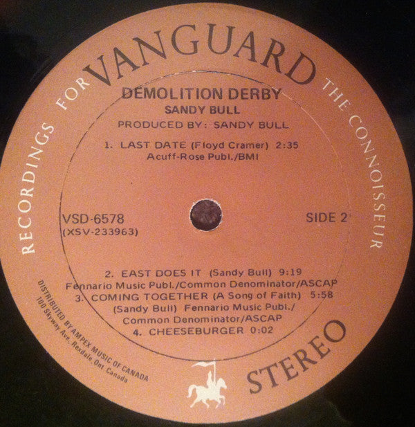 Sandy Bull : Demolition Derby (LP, Album)