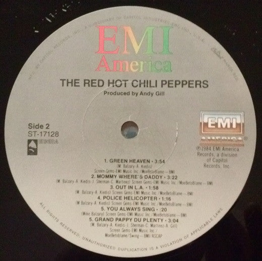 Red Hot Chili Peppers : The Red Hot Chili Peppers (LP, Album, Jac)