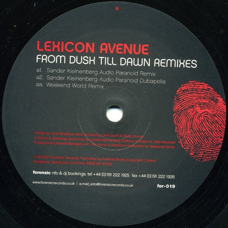 Lexicon Avenue : From Dusk Till Dawn (Remixes) (12")