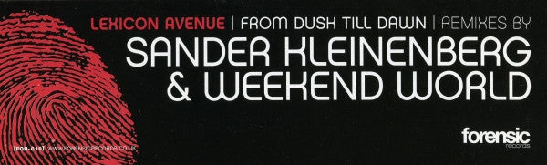 Lexicon Avenue : From Dusk Till Dawn (Remixes) (12")
