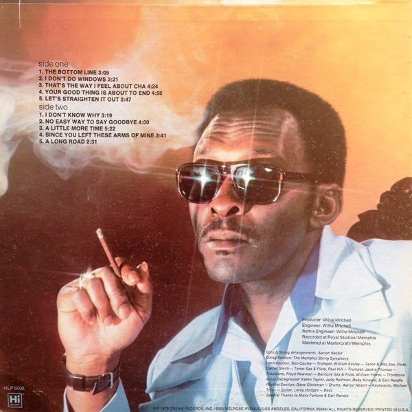 O.V. Wright : The Bottom Line (LP)