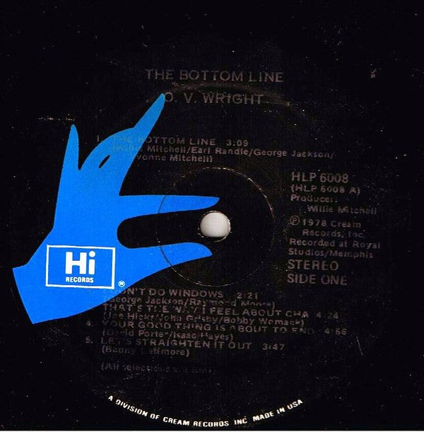 O.V. Wright : The Bottom Line (LP)