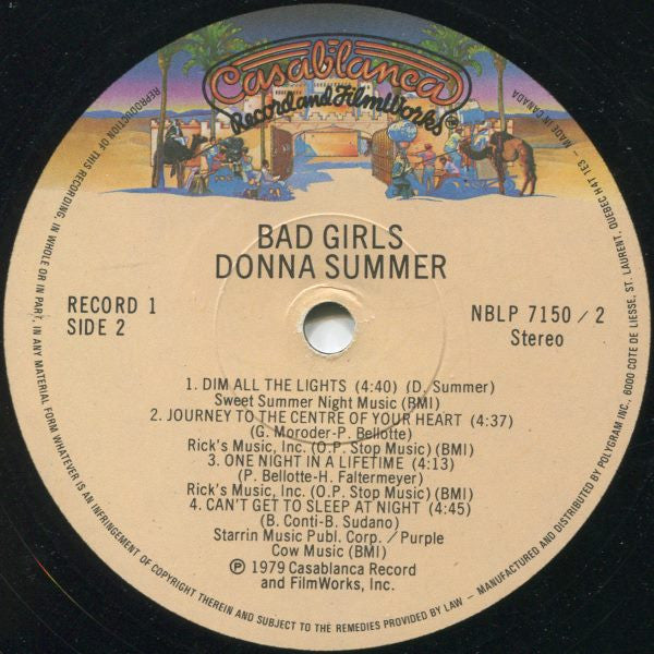 Donna Summer : Bad Girls (2xLP, Album, Gat)