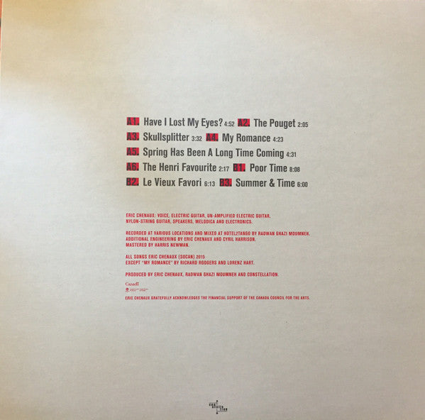 Eric Chenaux : Skullsplitter (LP, Album)