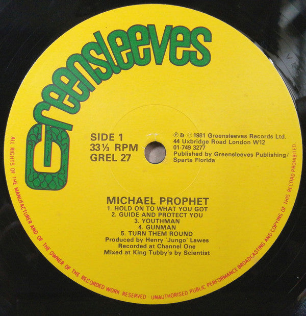 Michael Prophet : Michael Prophet (LP, Album)