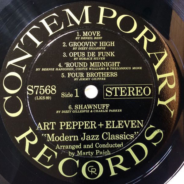 Art Pepper : Art Pepper + Eleven (Modern Jazz Classics) (LP)