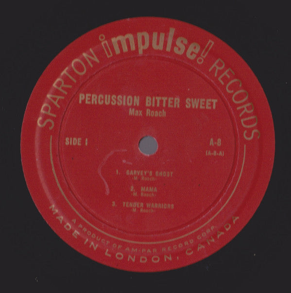 Max Roach : Percussion Bitter Sweet (LP, Album, Mono, Gat)