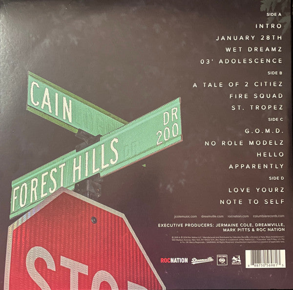 J. Cole : 2014 Forest Hills Drive (2xLP, Album, 180)
