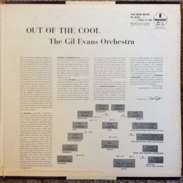 Gil Evans And His Orchestra : Out Of The Cool (LP, Album, RP, Gat)