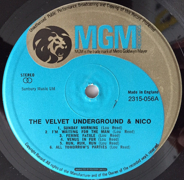 The Velvet Underground & Nico (3) : The Velvet Underground & Nico (LP, Album, RE, Gat)