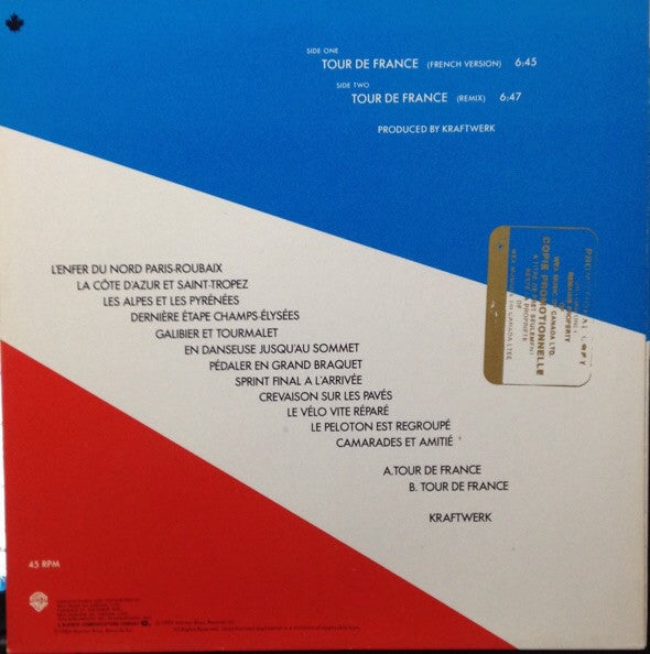 Kraftwerk : Tour De France (12", Single)