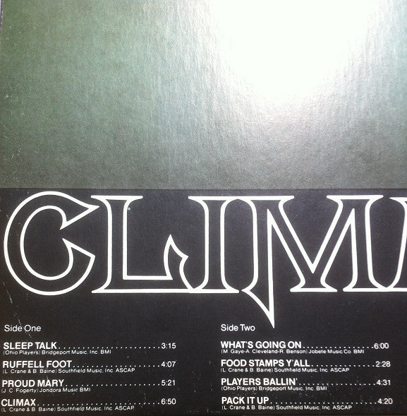 Ohio Players : Climax (LP, Album)