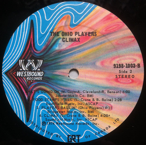 Ohio Players : Climax (LP, Album)