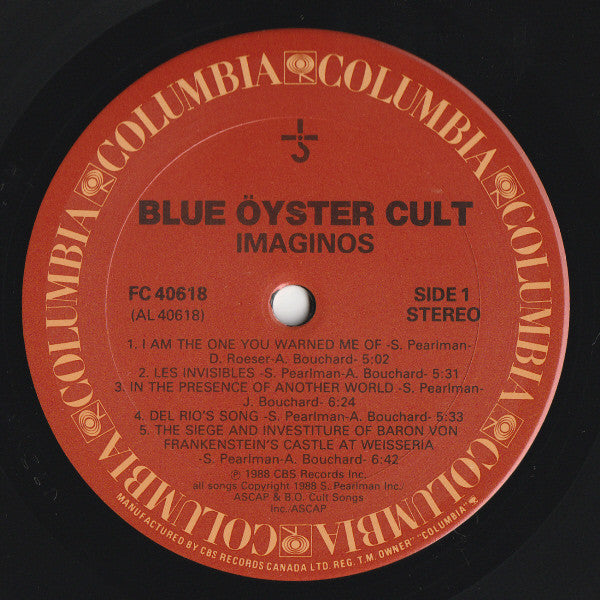 Blue Öyster Cult : Imaginos (LP, Album)