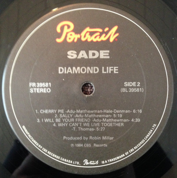Sade : Diamond Life (LP, Album, Gat)