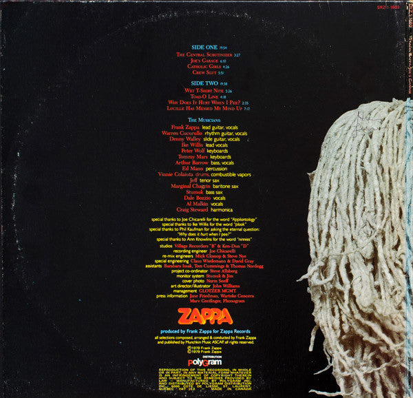 Frank Zappa : Joe's Garage Act I (LP, Album, Gat)