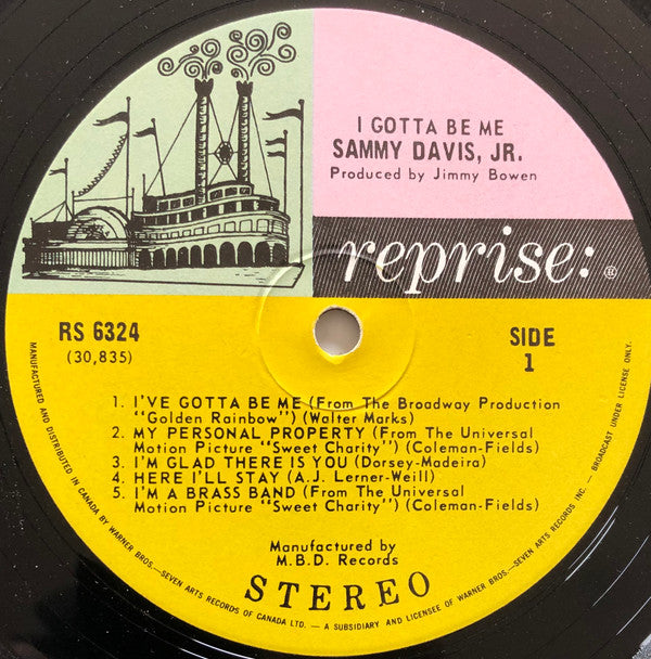 Sammy Davis Jr. : I've Gotta Be Me (LP)