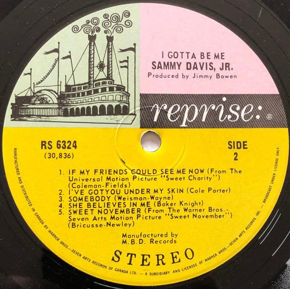 Sammy Davis Jr. : I've Gotta Be Me (LP)