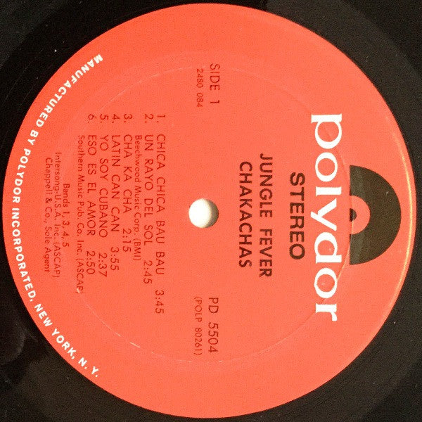Chakachas : Jungle Fever (LP, Album, Mon)
