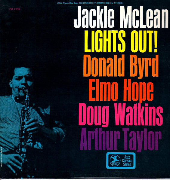 Jackie McLean : Lights Out! (LP, Album, RE, RM)
