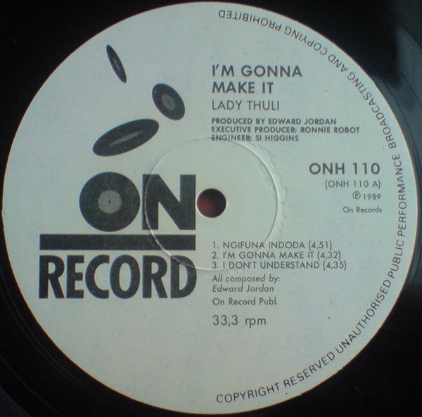 Lady Thuli : I'm Gonna Make It (LP, Album)