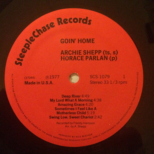 Archie Shepp, Horace Parlan : Goin' Home (LP, Album)