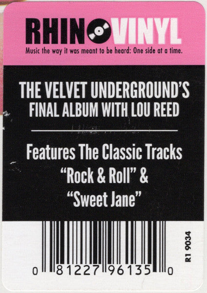 The Velvet Underground : Loaded (LP, Album, RE)