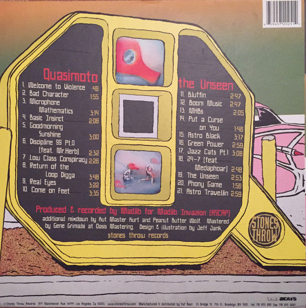 Quasimoto : The Unseen (2xLP, Album)