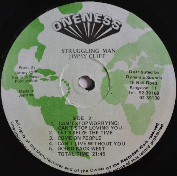 Jimmy Cliff : Struggling Man (LP, Album)