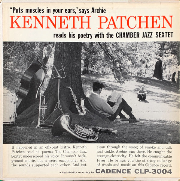 Kenneth Patchen with Chamber Jazz Sextet : Reads His Poetry with the Chamber Jazz Sextet (LP, Album, Mono)