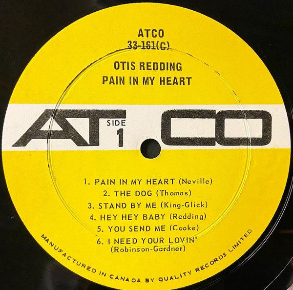 Otis Redding : Pain In My Heart (LP, Album)