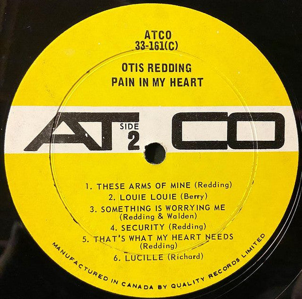 Otis Redding : Pain In My Heart (LP, Album)
