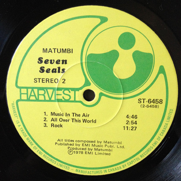 Matumbi : Seven Seals (LP, Album)