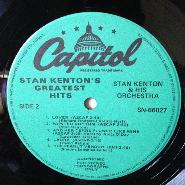 Stan Kenton : Stan Kenton's Greatest Hits (LP, Comp, Mono, RE)